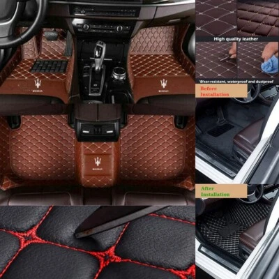 Fit for Maserati Quattroporte GranTurismo Ghibli Levante Grecale Car Floor Mats - Image 1 of 4