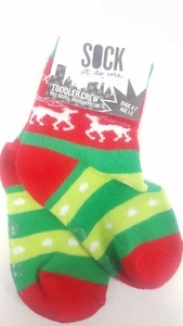 Sock It To Me klebriger Urlaubspullover Weihnachten Jugend Junge oder Mädchen Kleinkind Socken Alter 1-2  - Bild 1 von 2