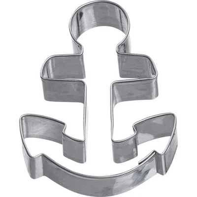 6x Ausstechform Anker 8 cm Edelstahl Plätzchenform Ausstecher Weihnachten Deko - Bild 1 von 3