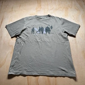 A5983 Uniqlo Final Fantasy Online T-Shirt 35th Anniversary Hazel Green L/XL - Picture 1 of 9