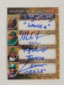 Cool Runnings Cast Autografo 2025 Foglia Pop Secolo Vinile Oro 1/1 Uno di Uno - Foto 1 di 2