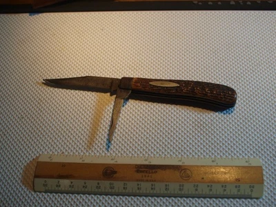 Navaja de bolsillo plegable vintage Camillus Cutlery NY Foto 1 de 4