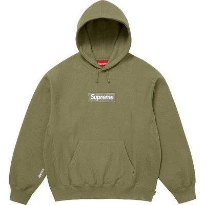 Sudadera con Capucha Supreme FW25 Logo de Caja Verde Oliva Talla Pequeña Nueva CONFIRMADA Foto 1 de 2