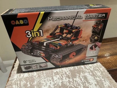 Kididdo R/C Mechanical Master 3in1 STEM Robot Building Toy 392 pcs Age 8+ New - Image 1 of 3