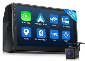 Indash 10.1" Car Stereo Android 14 Radio CarPlay Head Unit For Honda Accord 2008 - Picture 1 of 26