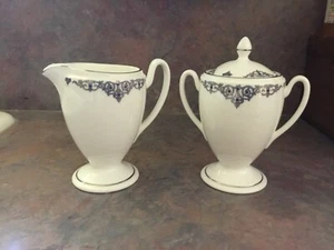 Waterford MALAY Sugar Bowl w/ LID & Creamer SET - Picture 1 of 5