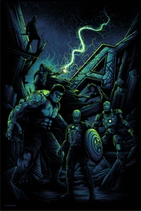 Avengers Assemble by Dan Mumford Limited Edition of 50 Screen Print Age of Ultro - Picture 1 of 5