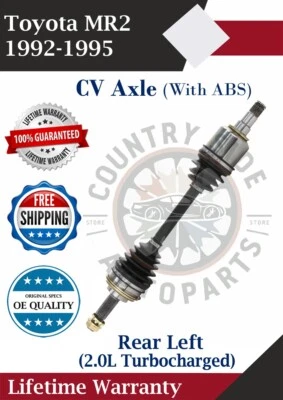 Eje CV trasero izquierdo original para Toyota MR2 1992-1995 2,0 L turbo. ABS Garantía de por vida Foto 1 de 4