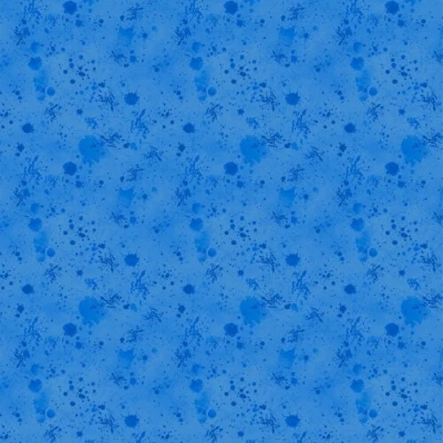 Wilmington School is Cool de Nancy Mink 33878 444 salpicaduras de pintura azul algodón Foto 1 de 1