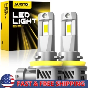 H11 LED Headlight Super Bulbs Bright Kit 6500K White 330000LM HIGH/LOW BEAM 2/4X - Picture 1 of 9