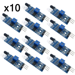 Módulo de sensor de prevención de obstáculos infrarrojos IR para robot de automóvil inteligente Arduino 10 piezas - Imagen 1 de 6