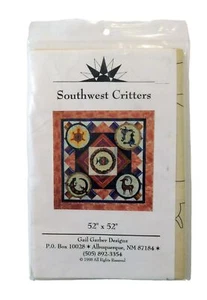 Patrón de edredón Southwest Critters Gail Garber Designs 52" x 52" - Imagen 1 de 3