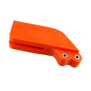 ORANGE CHAIN GUIDE CHAIN SLIDE KIT FOR KTM 400 EXC R 4T 2000-2007 - Picture 1 of 2