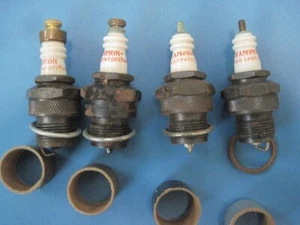 (4) NOS Champion C-4 Spark Plugs VINTAGE - Picture 1 of 2