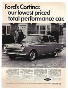 67 Ford Cortina GT Print Ad Vintage Advertisement Sports Car Advertising 1966 - Picture 1 of 1