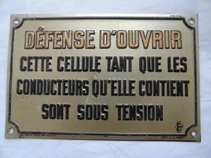 French aluminium metal plaque sign to any projects decoration - Picture 1 of 6
