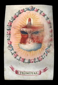Pergamino miniatura peregrinación S.TRINITAS - DOMINGO. Siglo XVIII - Imagen 1 de 1