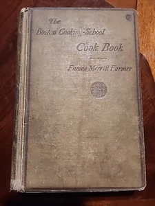 Vintage The Boston Cooking School Cookbook Fannie Merritt Farmer HC - Picture 1 of 14