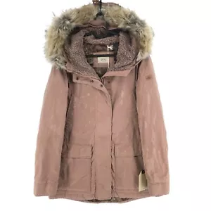 Camel Active Dunkel Rosa Kapuze Gepolstert Puffer Parkajacke Größe Eu 36 8 US 6 - Bild 1 von 12