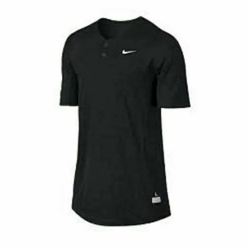 Camiseta de béisbol Nike BP DRI-FIT Henley de dos botones II para hombre pequeña negra 578552 Foto 1 de 1