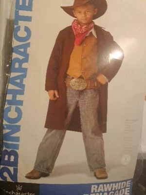 Rawhide Renegade Cowboy Western Child Boys Costume Sz 8 NEW - Image 1 of 4