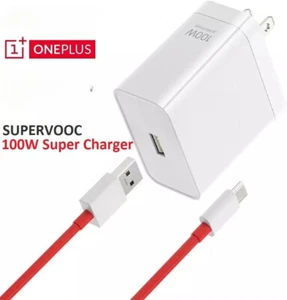 100W Original oneplus super flash US/UK/EU charger set VOOC super flash charger - Foto 1 di 18