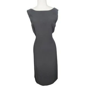 Tahari Arthur S. Levine Women's Professional Dress Size 16 Black Sleeveless - Picture 1 of 11