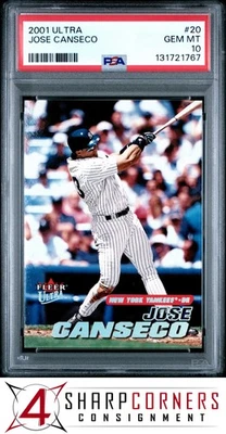 Ultra #20 2001 José Canseco Yankees PSA 10 Foto 1 de 3