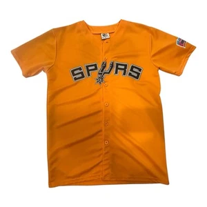 San Antonio Spurs Orange Baseball Jersey Rare Size Medium Clean - Picture 1 of 7