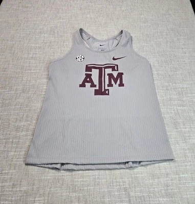 Camiseta de carreras Nike Texas A&M Aggies Pro Elite grande para mujer gris atletismo EE. UU. Foto 1 de 4