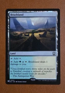 NM Brushland #324 "The List" Reprint M3C Modern Horizons 3 Commander - Picture 1 of 1