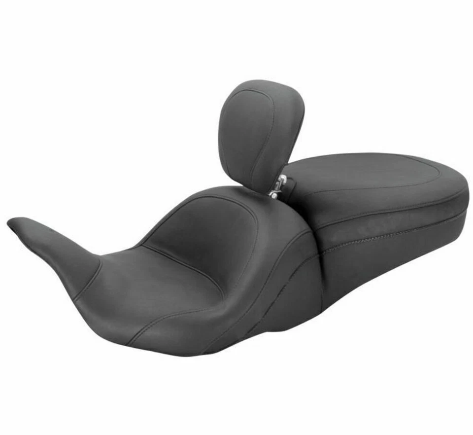 Mustang Low Down Touring Seat with Driver Backrest - 79703 - NEW Harley Davidson Foto 1 de 1