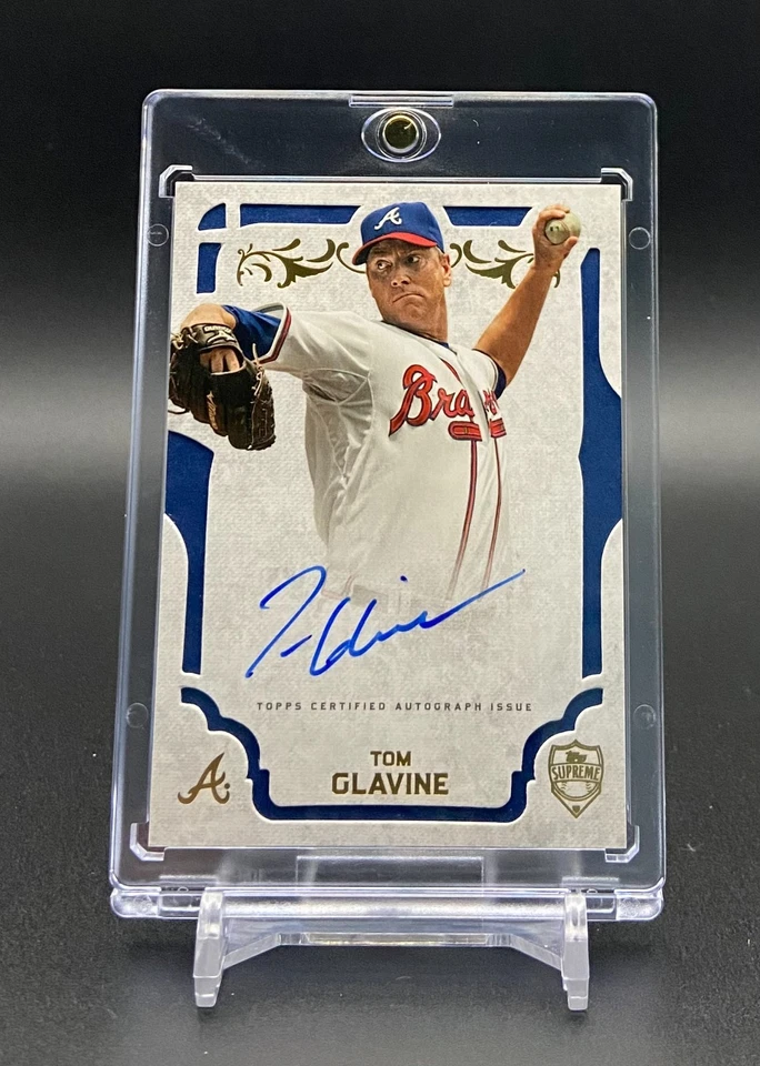 Tom Glavine - Topps Supreme 2015 automático/autógrafo #SA-TG Braves Salón de la fama Foto 1 de 4