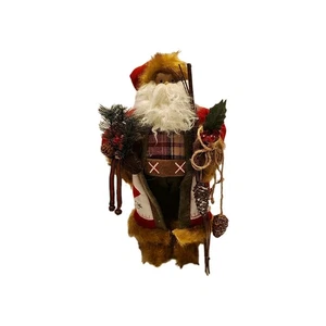 Santa Claus Figure Hiking Winter Outdoors 18" - Picture 1 of 6