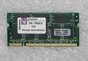 BRAND NEW GENUINE KINGSTON TP9828 1GB TP9828/1GB DDR 333MHz CL2.5 PC-2700 MEMORY - Picture 1 of 1