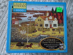COMPLETO Charles Wysocki CARVER COGGINS 1000 Piezas Puzzle Usado - Imagen 1 de 3