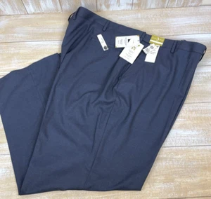 J M HAGGAR Premium Stretch Suit Separates Pants Classic 54W X 32L Dark Navy NEW - Picture 1 of 8