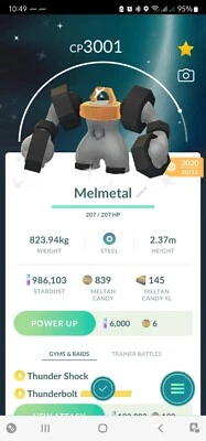 Pokémon Shiny Melmetal ( Meltan Evolution ) GO - Image 1 of 2