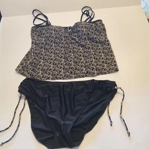 White Stag Damen Badeanzug Gr. XL Tankini schwarz weiß - Bild 1 von 6