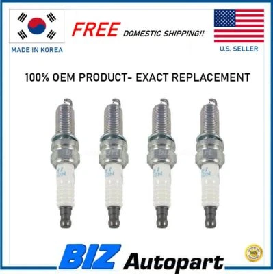 NGK ! IGNITION SPARK PLUG for 11-17 ACCENT VELOSTER RIO SOUL OE# 18846-10060 4PC Foto 1 de 2