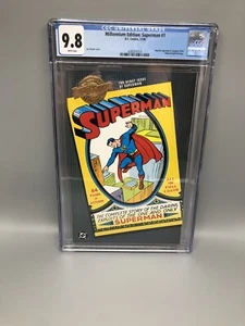 SUPERMAN #1 CGC 9.8 NM/MT MILLENNIUM EDITION Debut Gold Foil DC 2000 - Picture 1 of 3