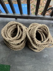 Manila / Jute Rope Cord Line Natural  - 1” Diameter  200ft Long  1 in. - Picture 1 of 10