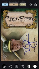 2021 Topps Bunt *Digital* Legendary Mark McGwire 10cc Dynasty Signature Relic