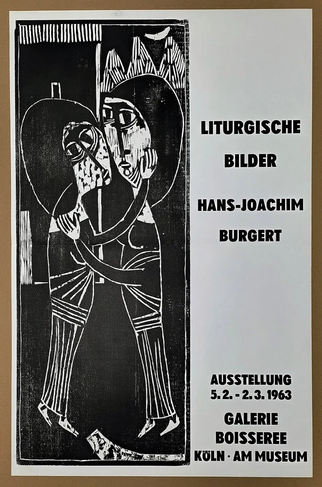 Burgert, Hans-Joachim (1928-2009) Ausstellungsplakat LITURGISCHE BILDER 1963 - Bild 1 von 1