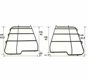 GRIGLIE REX ELECTROLUX ZANUSSI 3546400049 3546400031 SINGOLE O KIT 4 FUOCHI GE45 - Bild 1 von 10