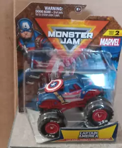 MONSTER JAM. 1:64. NEW. CAPTAIN AMERICA. SERIES 2. - Picture 1 of 1