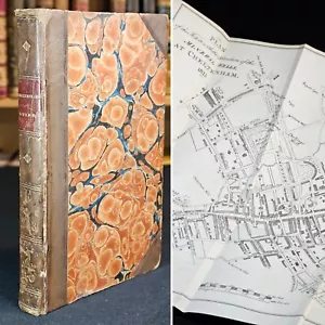 1826 A Picturesque and Topographical Account of Cheltenham Fosbroke with Map - Imagen 1 de 19