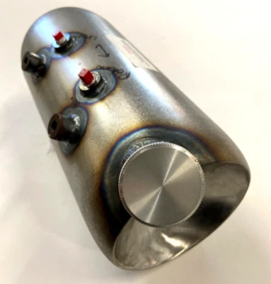 Tanque de aceite personalizado estilo barril redondo hecho en EE. UU. para Harley Chopper Bobber Foto 1 de 4