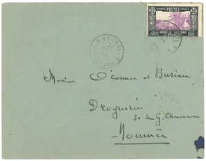 New Caledonia 1937 Domestic Cover w/Six Diff Town cds's incl. TOMO & PAITA - Picture 1 of 2