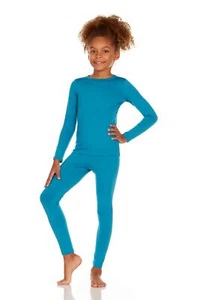 Thermal Underwear for Kids Long Johns Girls Thermal Underwear Set Base Layer ... - Picture 1 of 5
